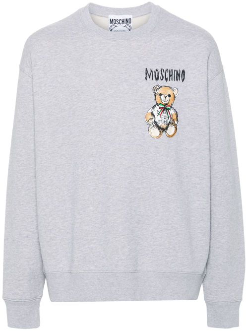 Teddy Bear-print sweatshirt - Grey