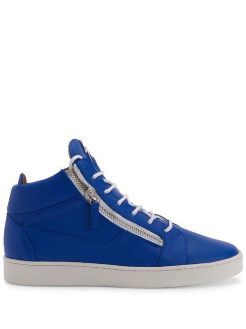 Frankie logo-plaque sneakers - Blue