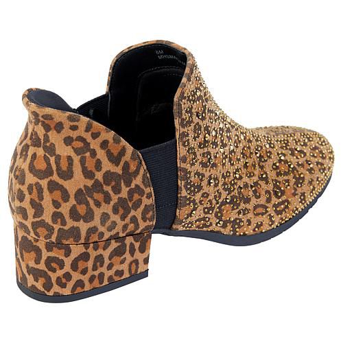 Reaction Sandra EZ-On Step-In Jeweled Bootie - Red
