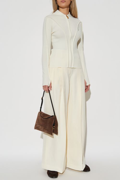 Wool Cardigan, Women's, Cream