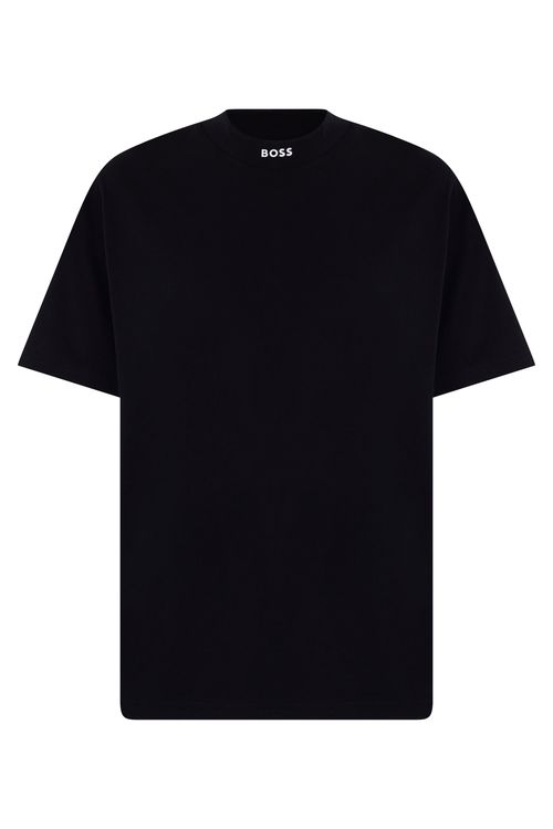 Crew Neck Cotton T-Shirt — Black