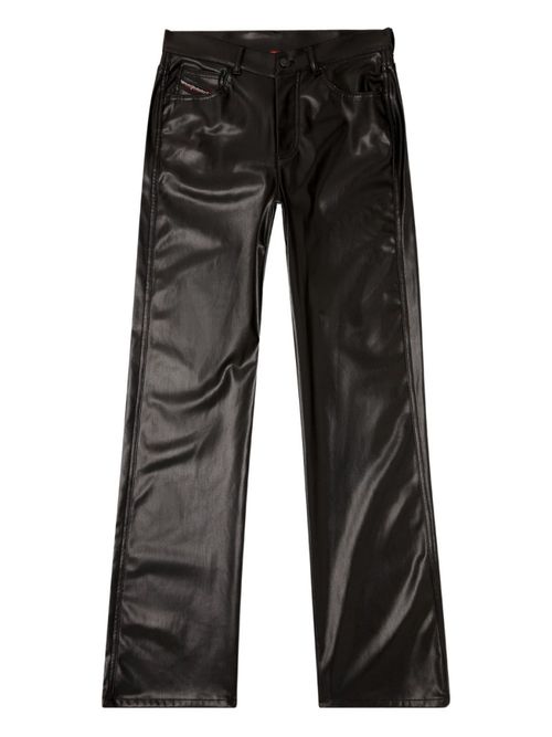 Black Straight Flat Front Pant