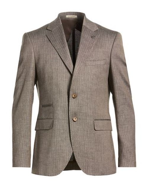 Man Blazer Taupe Size 36 Linen, PES, Viscose, Elastane