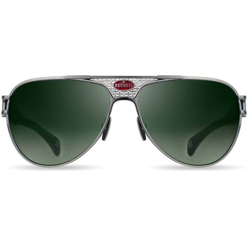 Men's 42 mm Silver Sunglasses