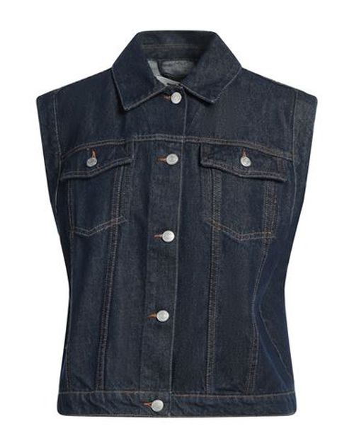Woman Denim outerwear Blue Size XL Cotton
