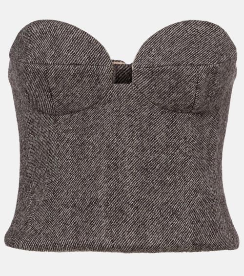 Wool-blend corset