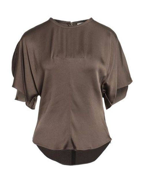 Woman Top Khaki Size 8 Viscose, Acetate