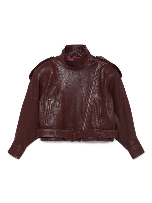 Grained Leather Jacket - Women's - Leather