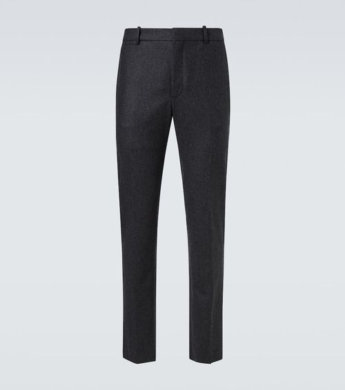 Virgin wool straight pants