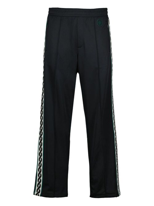 Drôle De Monsieur logo-embroidered track pants - Black