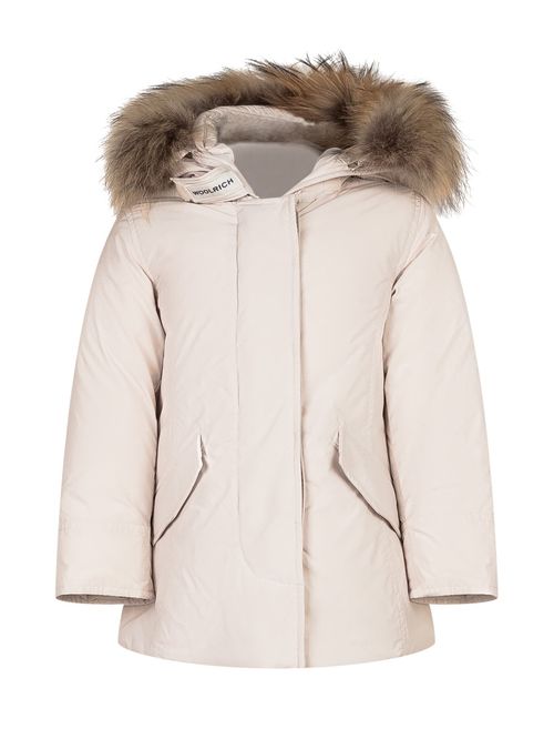 Girls Off White Hood Trench Coat
