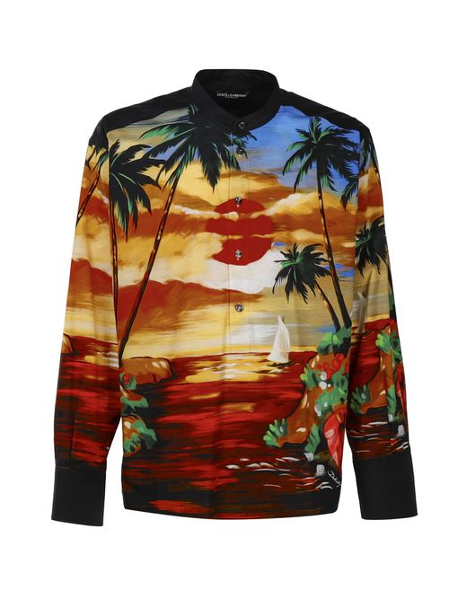 Hawaii Print Nylon Shirt