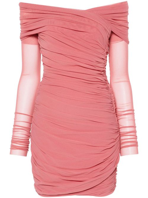 Draped mini dress - Pink
