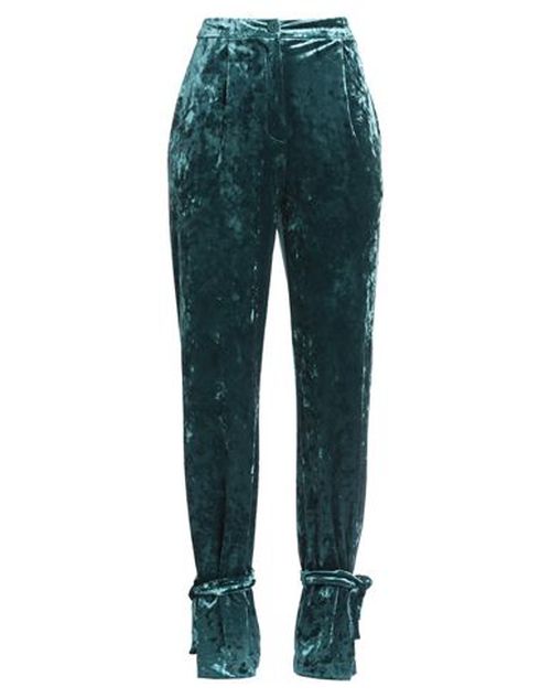 Woman Pants Deep teal Size 10 Polyester, Elastane