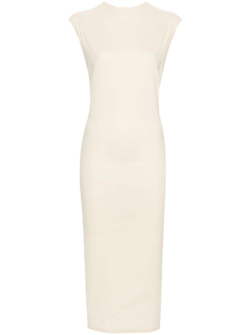 Membrane textured midi dress - Neutrals