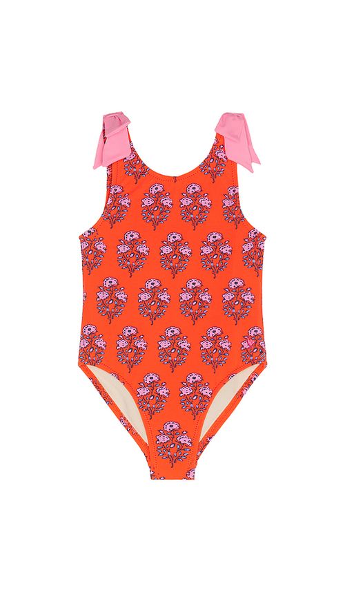 Pink Chicken Girls Shelly Swimsuit in Strawflower. 3 also , 4