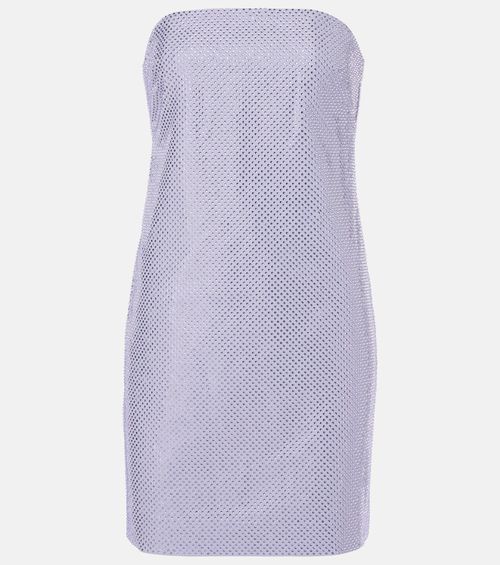 Embellished strapless minidress
