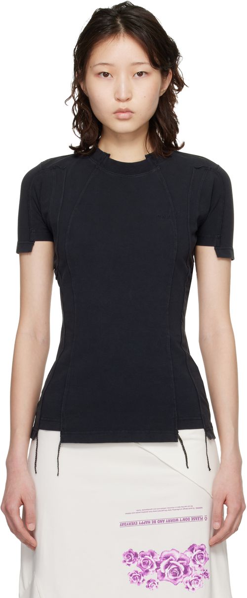 Black Cut-Up Baby T-shirt