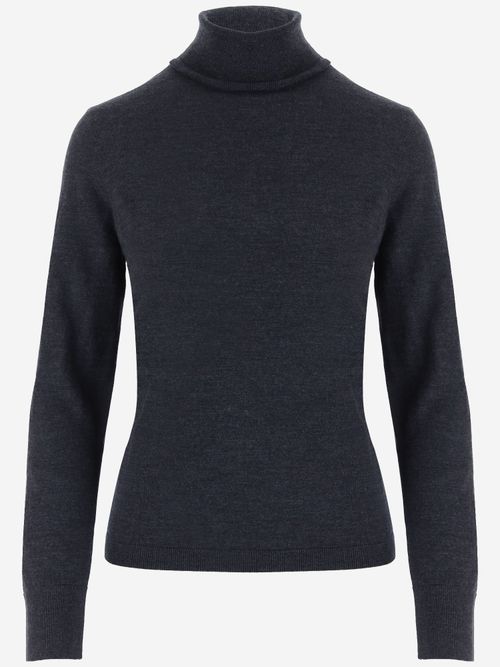 Cashmere Turtleneck Sweater — Gray
