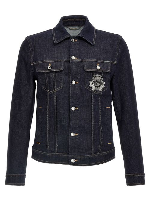 Logo Denim Jacket Casual Jackets, Parka