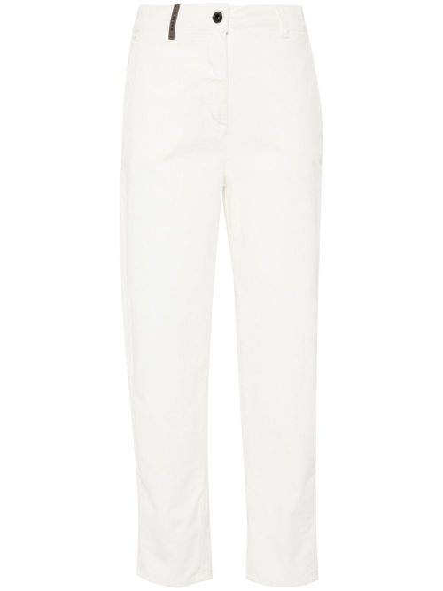 Corduroy trousers - White