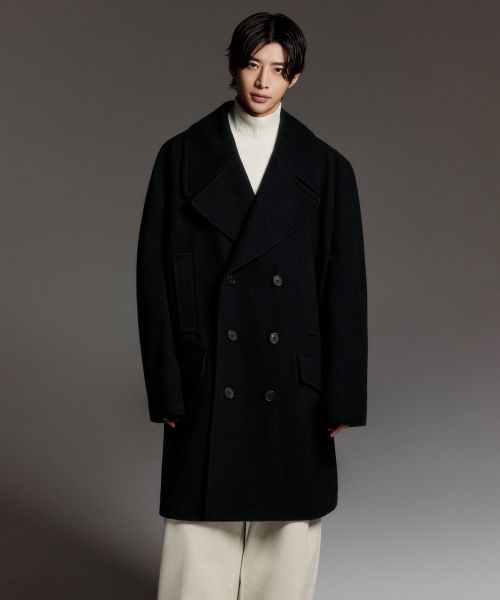 Wool Blend Extra Oversized Peacoat