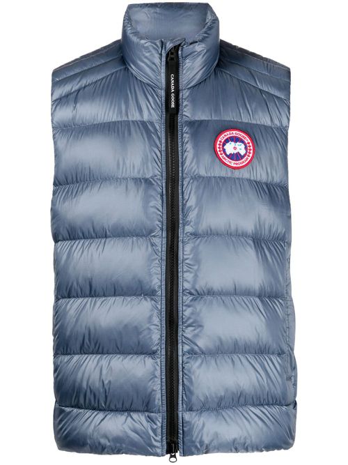 Crofton logo-appliqué gilet - Blue