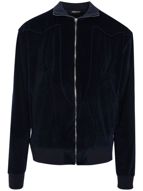 Ciniglia track jacket - 04926 NAVY
