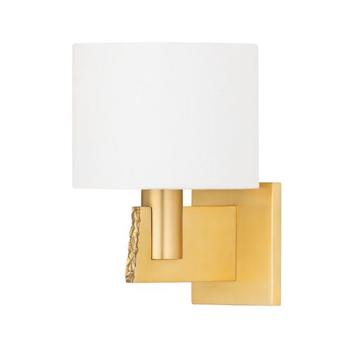 Aged Brass Wall Sconce from the Brampton Collection