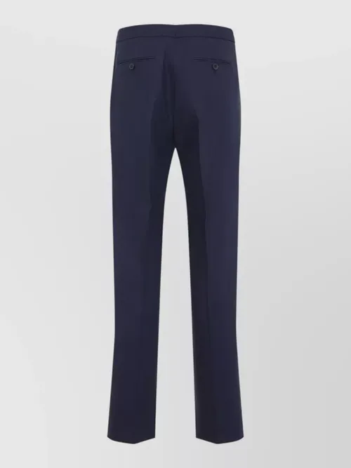 Zegna - oasi linen tailored pants belt loop