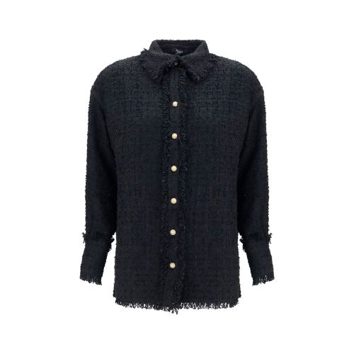 Tweed Shirt — Black