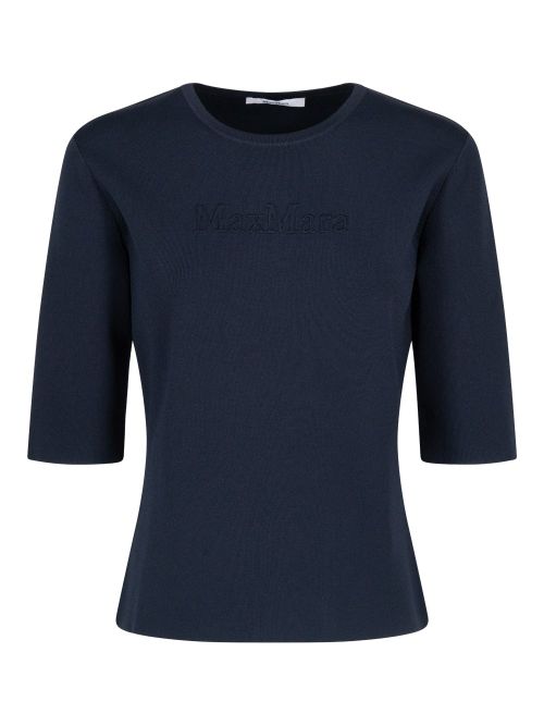 Knitted Jersey Short-Sleeved Top