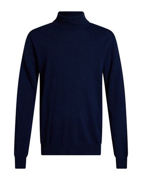 Man Turtleneck Navy Size 42 Polyamide, Wool, Viscose, Cashmere