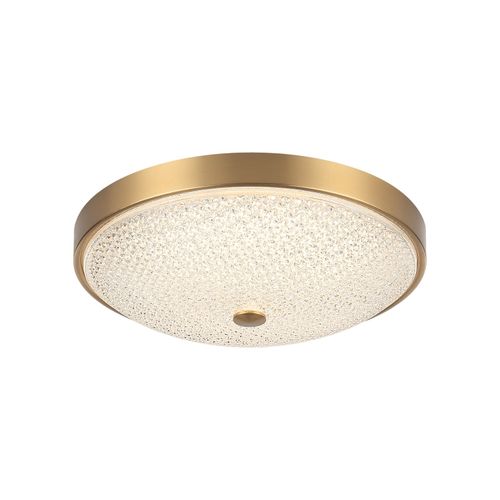 Aged Gold Brass Flush Mount from the Bella Collection