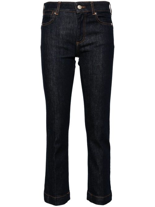 Record low-rise cropped jeans - Blue