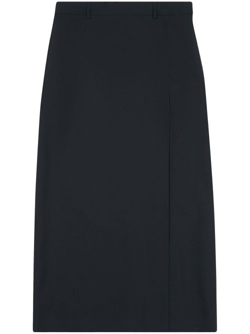 Slit tailored skirt - Black
