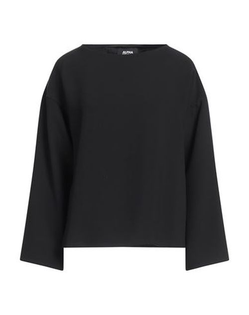 Woman Top Black Size 10 Polyester, Elastane