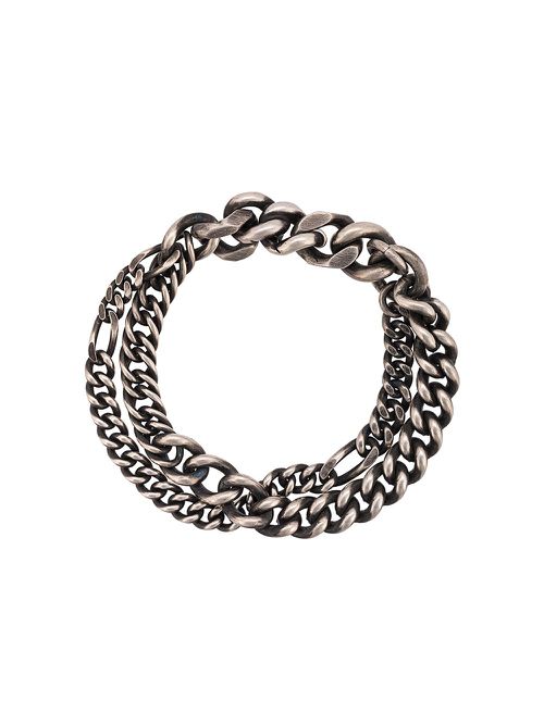 Double chain bracelet - Silver