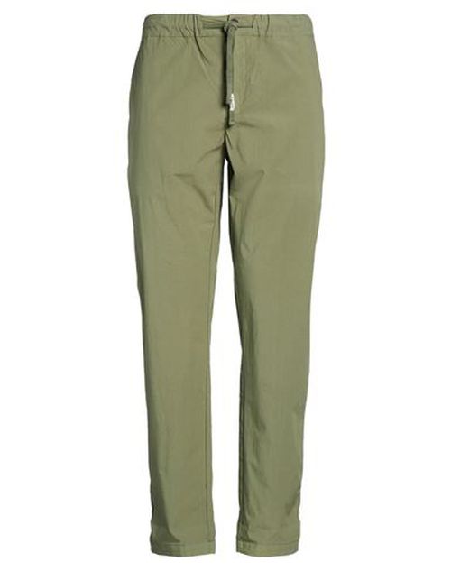 Man Pants Military green Size 34 Cotton, Elastane