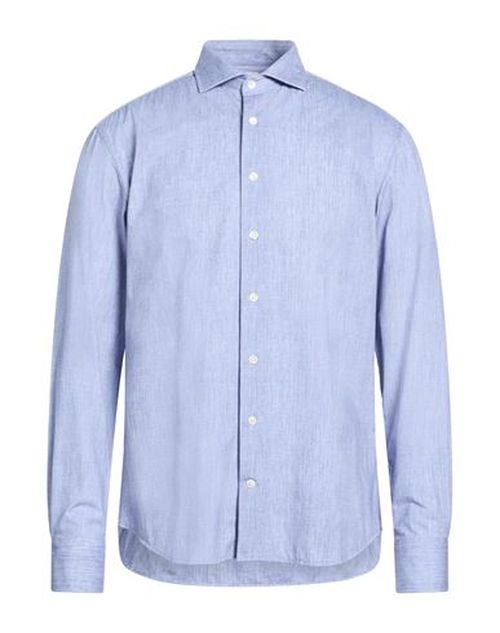 Man Shirt Light blue Size 16 Polyamide, Polyester, Elastane