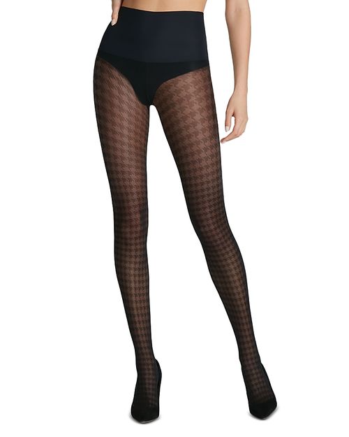 Houndstooth Pattern Tights