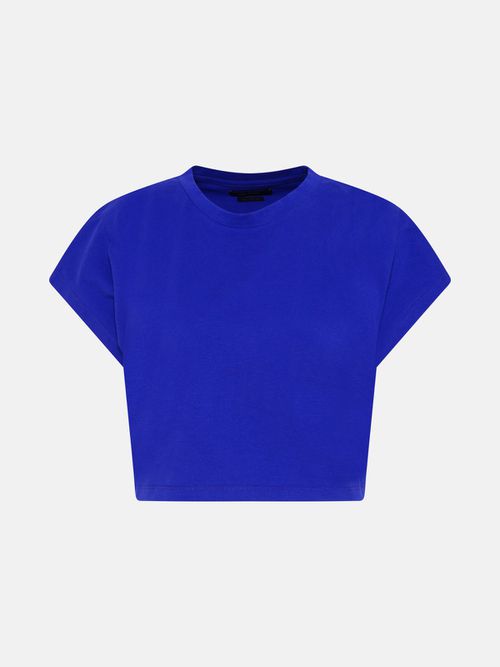 Light Blue Cotton Zinalia T-Shirt