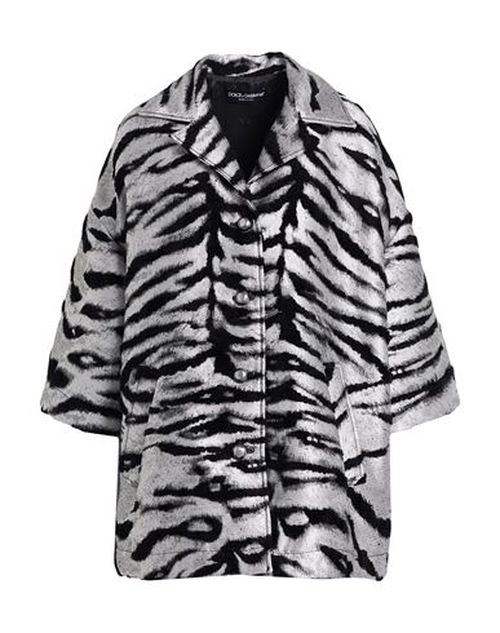 Woman Coat Silver Size 0 Polyester, Acrylic, Acetate, Metallic Polyester