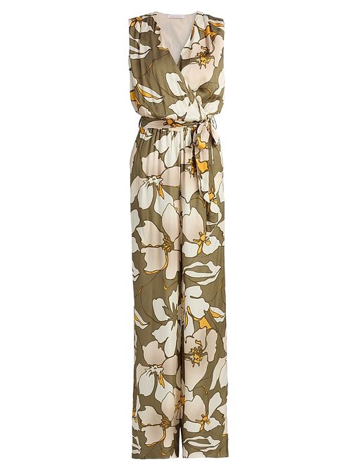 Women's Hollie Floral Wide-Leg Jumpsuit - Safari Floral