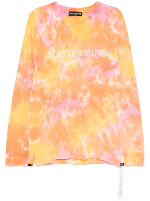 Logo print long-sleeves T-shirt - Orange