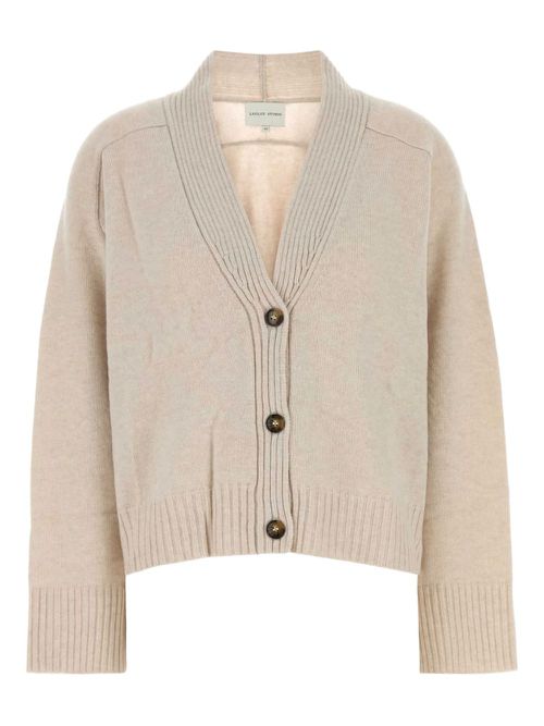 Kaia knitted button-up cardigan - Neutrals