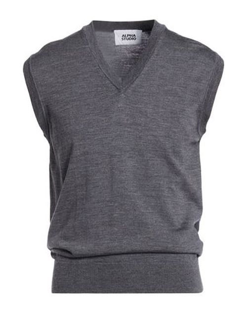 Man Sweater Grey Size 40 Merino Wool