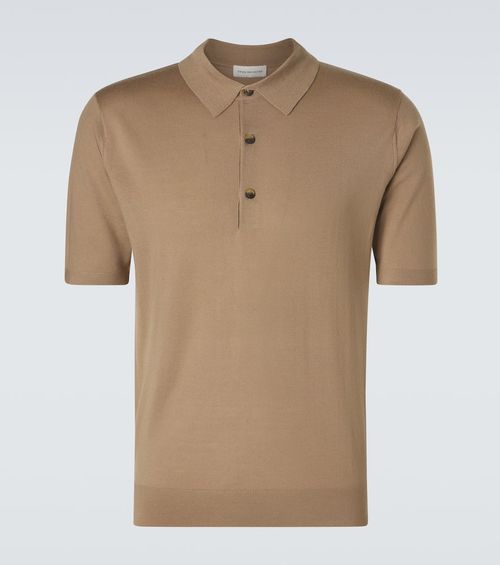 Wool polo shirt