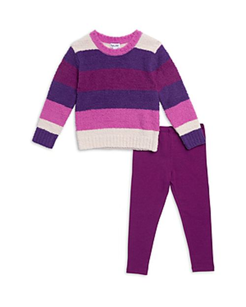 Girls' Fuzzy Sweater & Leggings Set - Little Kid
