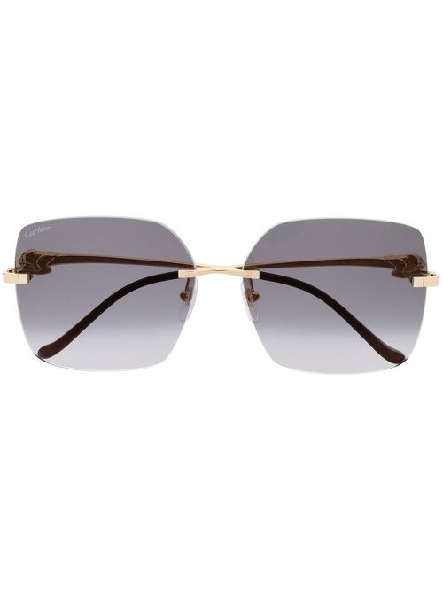 Gradient-lens sunglasses - Gold